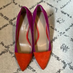 Color block heels